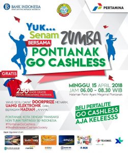 Yuk Ramaikan Zumba Pontianak Go Cashless