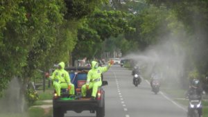 Polres Mempawah Ciptakan Mobil Patroli Disinfektan Untuk Mencegah Penularan Covid-19