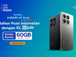 XL Axiata Luncurkan Bundling eSIM Prepaid dengan Xiaomi 14T Series dan Kuota 60 GB Selama 12 Bulan