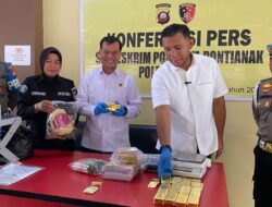 Kepolisian Sita 47 Keping Emas Tanpa Dokumen di Sebuah Ruko di Pontianak