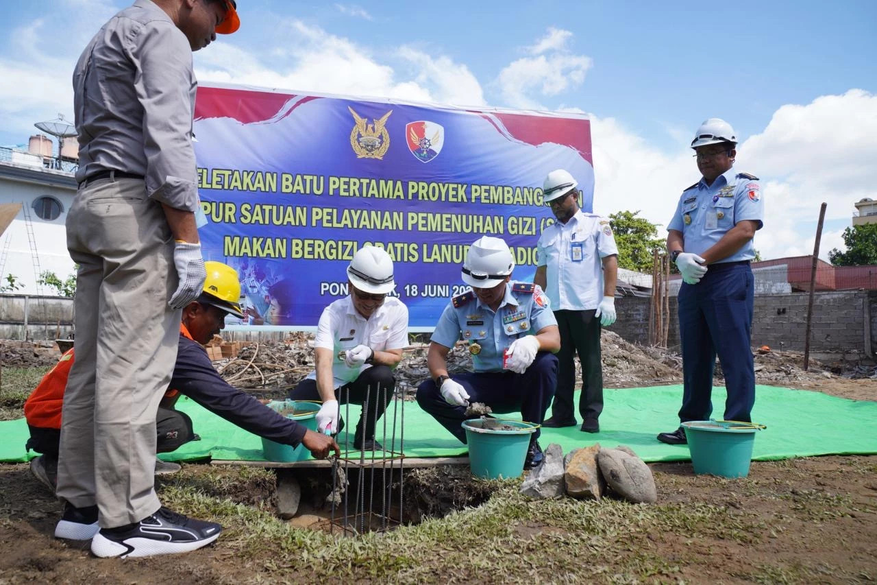 Lanud Supadio Bangun Dapur SPPG, Sinergi TNI AU dengan Pemkot-pemkot-pontianak-0