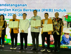Disaksikan Menteri Ketenagakerjaan RI, FSPBUN dan PTPN III (Persero) Tandatangani PKB Induk 2026–2027