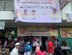 Franciscus Sibarani dan Golkar Kota Pontianak Gelar Bakti Sosial Jelang Perayaan HUT Golkar ke-61