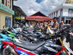 49 Remaja Pontianak Terjaring Razia Knalpot Brong