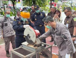 Kejari Pontianak Musnahkan Barang Bukti dari 60 Perkara