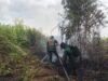 Kebakaran Lahan Landa Perbatasan Rasau Jaya Umum dan Kuala Dua Kubu Raya