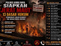 Pembakar Lahan di Kubu Raya Terancam Dipidana