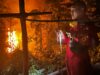 Lahan di BTN Peripin Entikong Terbakar