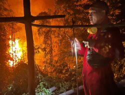Lahan di BTN Peripin Entikong Terbakar